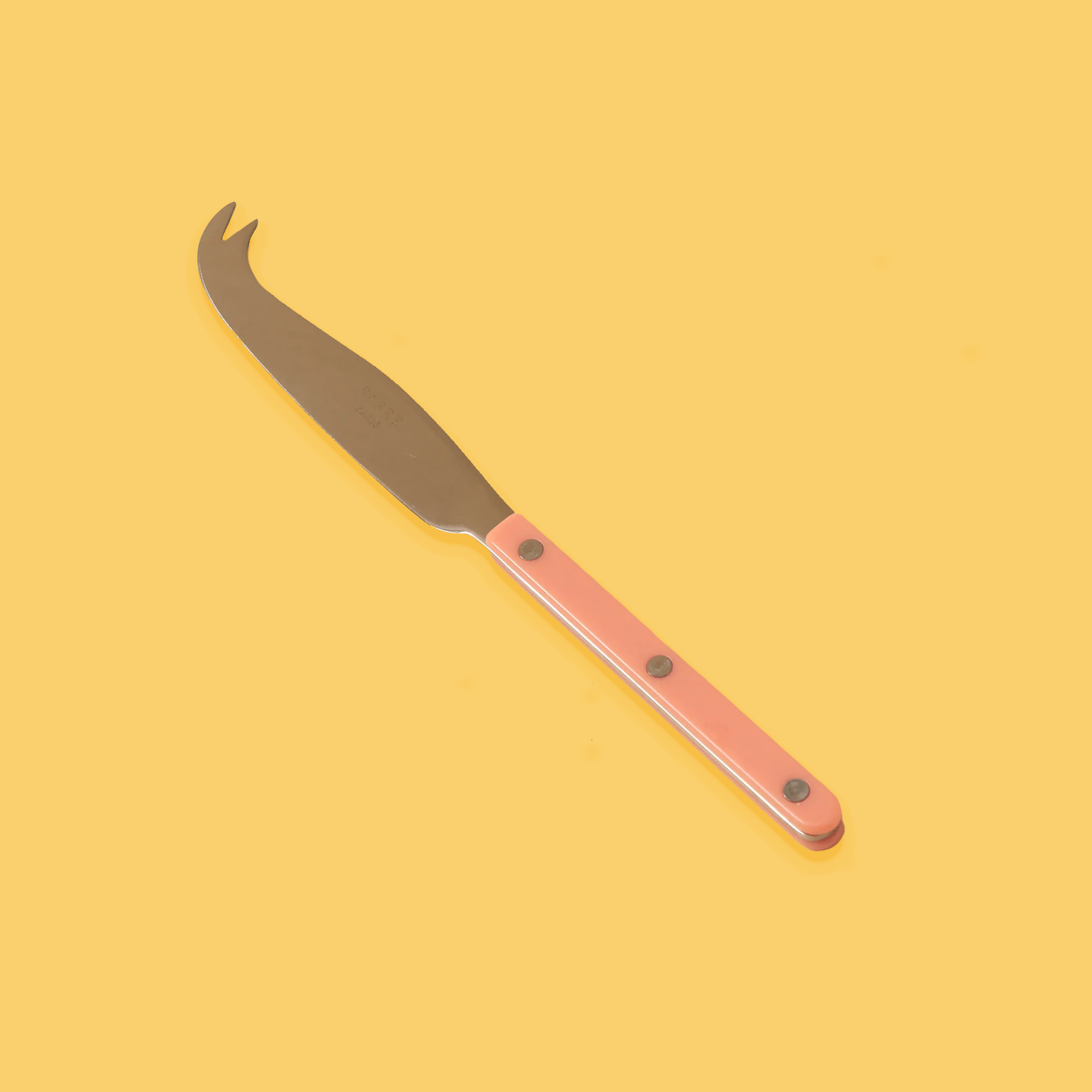 Bistrot cheese knife in peach pink