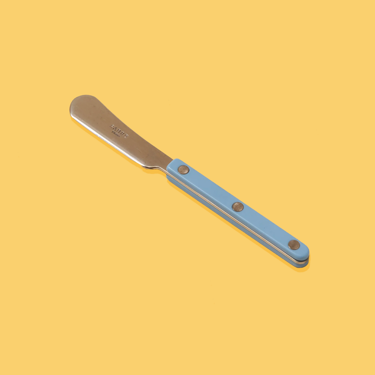 Bistrot spreader knife in pastel blue.